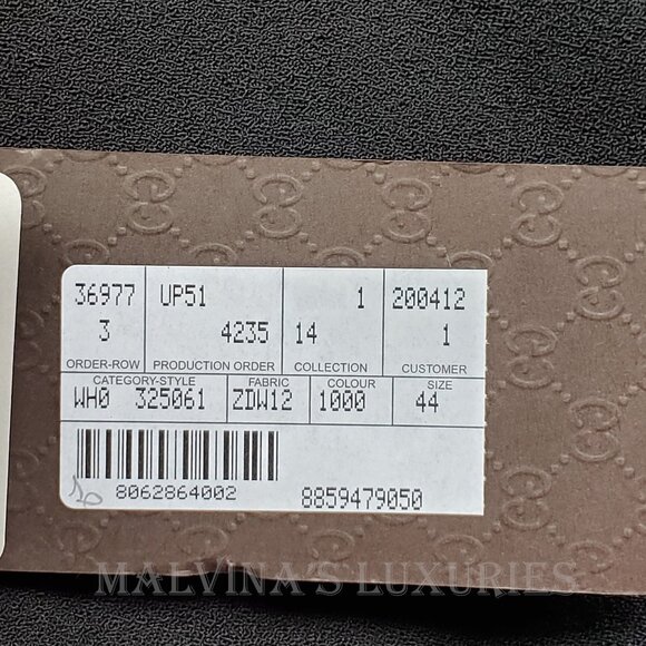 GUCCI PANTS BLACK STRETCH WOOL TROUSERS w LOGO DETAIL sz IT 44 US 8 - Picture 9 of 13